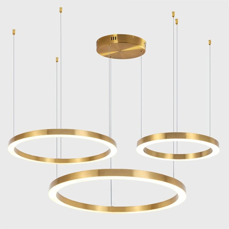 MIRODEMI Thalwil Gold Ring Hanging Ceiling Chandelier