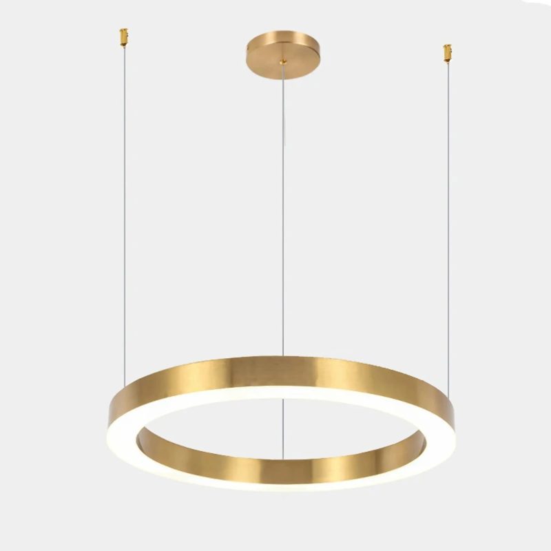 MIRODEMI Thalwil Gold Ring Hanging Chandelier