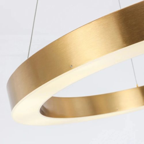 MIRODEMI Thalwil Gold Ring Minimalistic Hanging Ceiling Chandelier