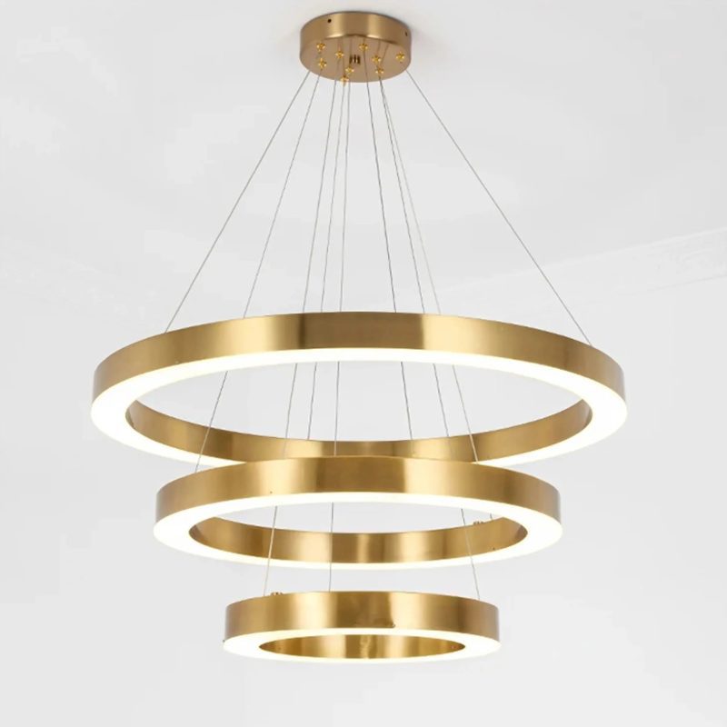 MIRODEMI Thalwil Golden Ring Chandelier