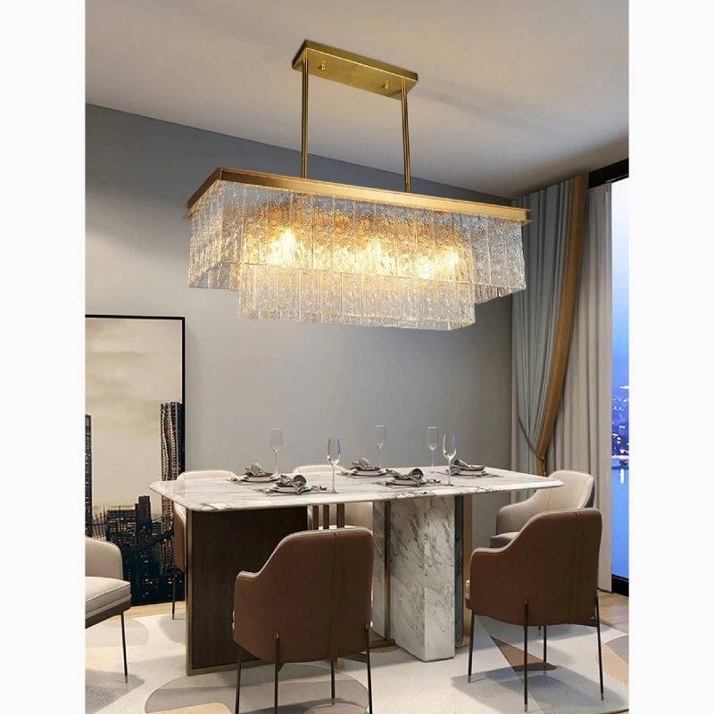 MIRODEMI Tienen Frosted Glass Suspension Luminaire Chandelier