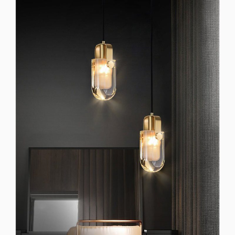 MIRODEMI Toirano Postmodern Gold Crystal Pendant Light Luxury LED Chandelier