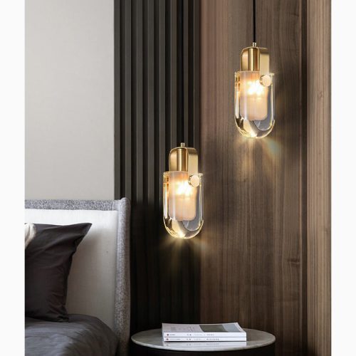 MIRODEMI Toirano Postmodern Gold Crystal Pendant Light Luxury LED Chandelier Lamp for Living Room