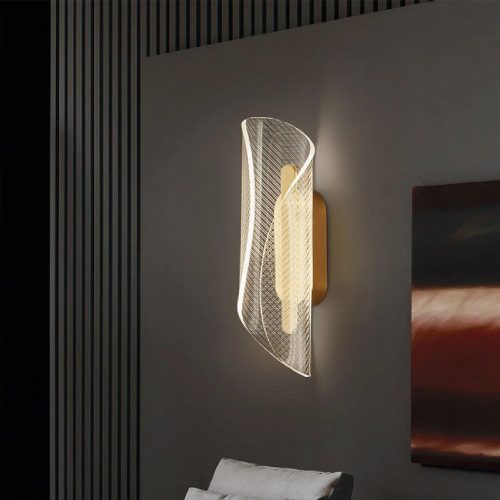 MIRODEMI® Toledo | Gold LED Wall Light Fixture For Bedroom | wall light | wall lamp