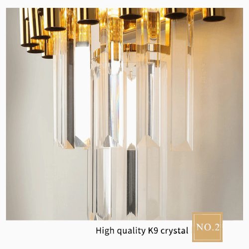 MIRODEMI Torrevieja Luxurious Gold LED Wall Light