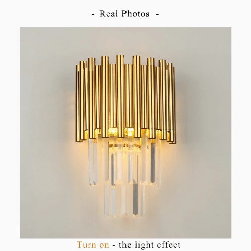 MIRODEMI Torrevieja Stylish Gold LED Wall Sconce