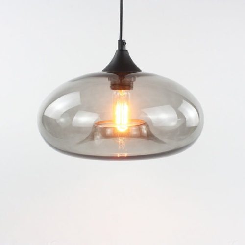 MIRODEMI Tourrettes sur Loup Colorful Glass LED Chandelier for Bar Grey