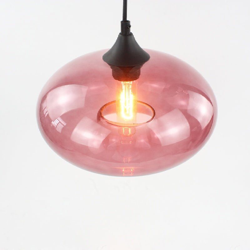 MIRODEMI Tourrettes-sur-Loup Loft Glass Pendant Lamp Wine red