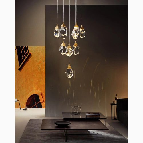 MIRODEMI Tremezzo Hanging Crystal Pendant Designer Chandelier