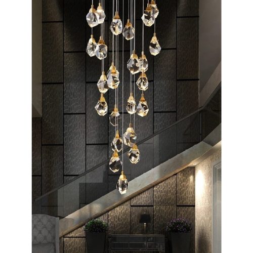 MIRODEMI Tremezzo Modern Chandelier LED Light for Staircase