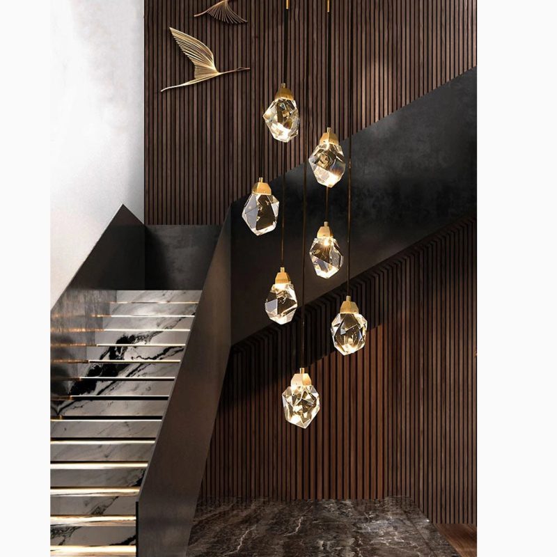 MIRODEMI Tremezzo Pendant Crystal Chandelier