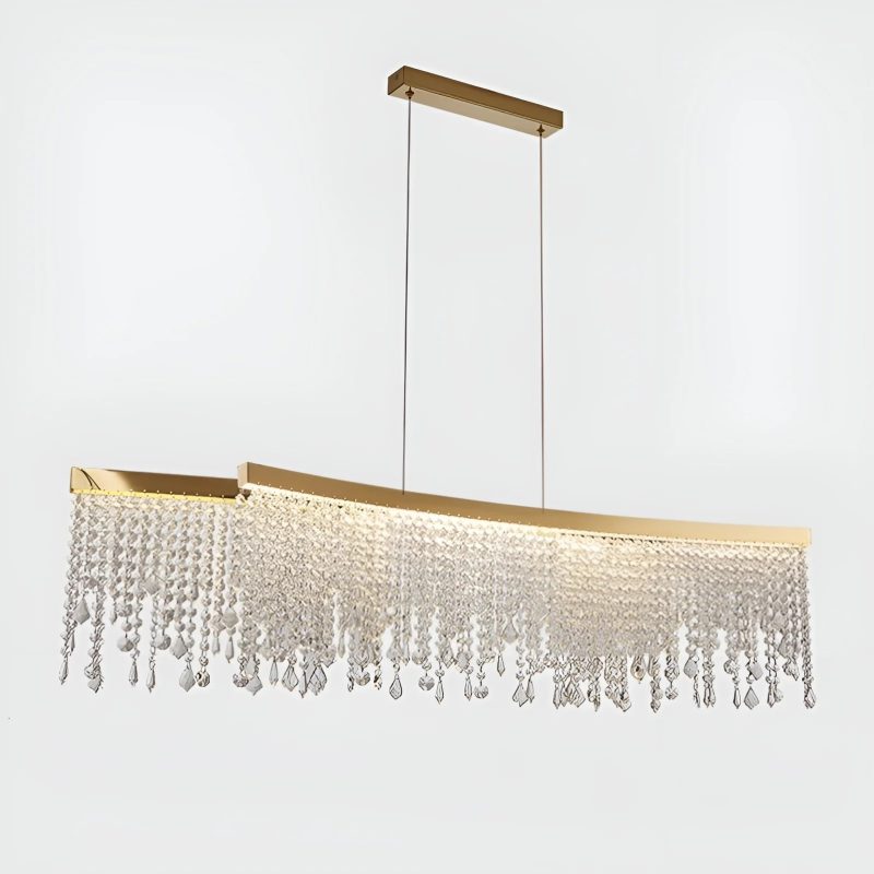 MIRODEMI Vado Ligure Modern Gold Crystal Ceiling Chandelier Base