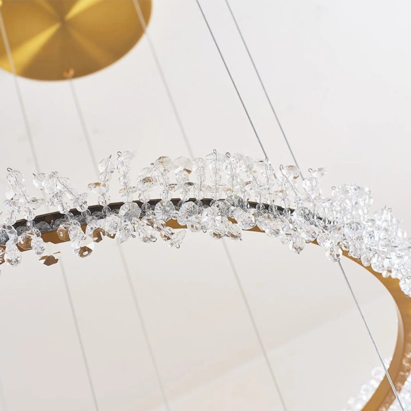 MIRODEMI Vaduz Modern Circle Crystal Lighting