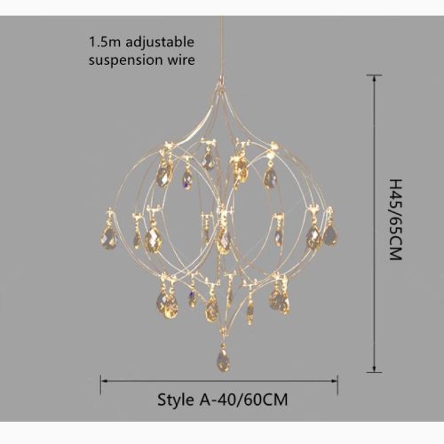 MIRODEMI Val de Ruz Modern Luxury LED Chandelier Heart Shaped for Living Room