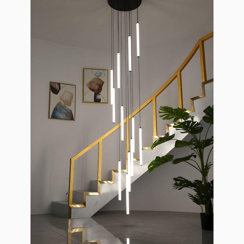 MIRODEMI Valderoure Vertical Spiral Staircase Pendant Elite Lighting