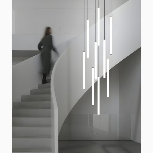 MIRODEMI Valderoure | Vertical Spiral Staircase Pendant Lighting