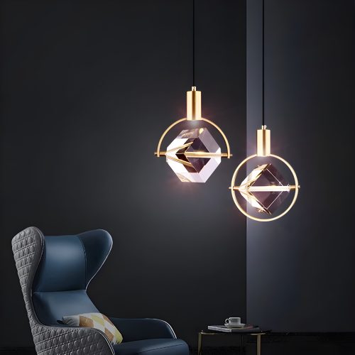 MIRODEMI Varigotti | Modern Crystal Gold LED Chandelier for Living Room