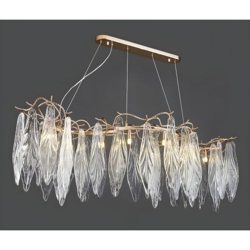 MIRODEMI Verviers Gold Rectangle Chandelier