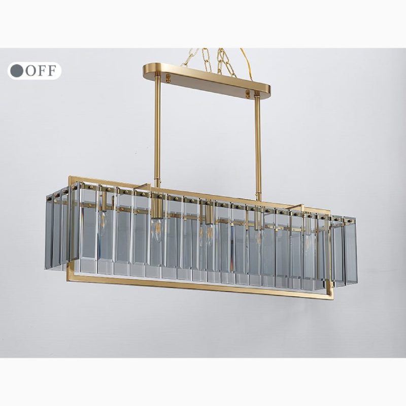 MIRODEMI Vielsalm Luxury Rectangle LED Chandelier