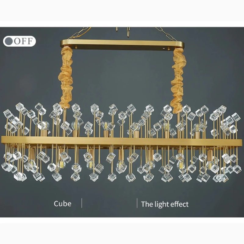 MIRODEMI Villanova d Albenga Great Modern Colorful Crystal Chandelier for Dining Room