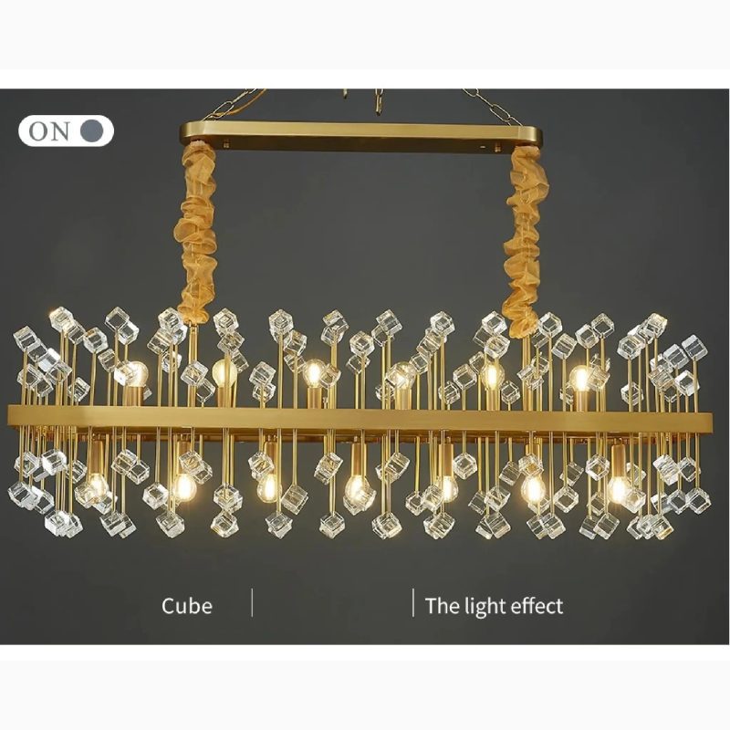 MIRODEMI Villanova d Albenga Modern Colorful Exclusive Crystal Chandelier for Dining Room