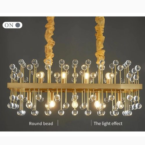 MIRODEMI Villanova d Albenga Modern Colorful Perfect Crystal Chandelier for Dining Room