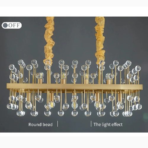 MIRODEMI Villanova d Albenga Modern Gorgeous Colorful Crystal Chandelier for Dining Room