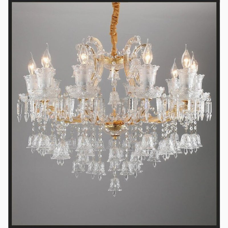 MIRODEMI Villars sur Glane Candle Shaped Chandelier