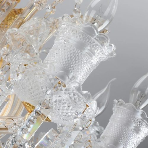 MIRODEMI Villars sur Glane Luxury Crystal Candle Chandelier