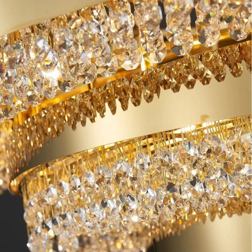 MIRODEMI Villars sur Ollon Gold Hanging Crystal Lighting