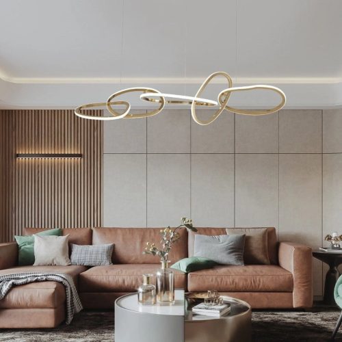 MIRODEMI Villeneuve Creative Design Gold Chandelier