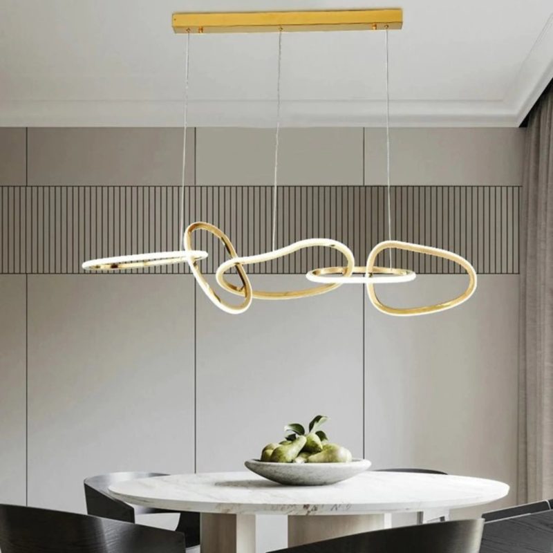 MIRODEMI Villeneuve Creative Gold Crystal Chandelier