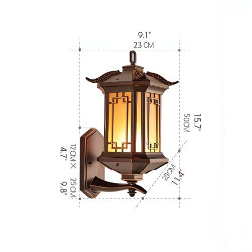 MIRODEMI® Vintage Outdoor Waterproof Wall Sconce in an Industrial Style for Porch image | luxury lighting | outdoor sconces