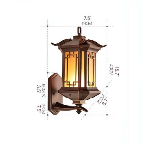 MIRODEMI® Vintage Outdoor Waterproof Wall Sconce in an Industrial Style for Porch image | luxury lighting | outdoor sconces