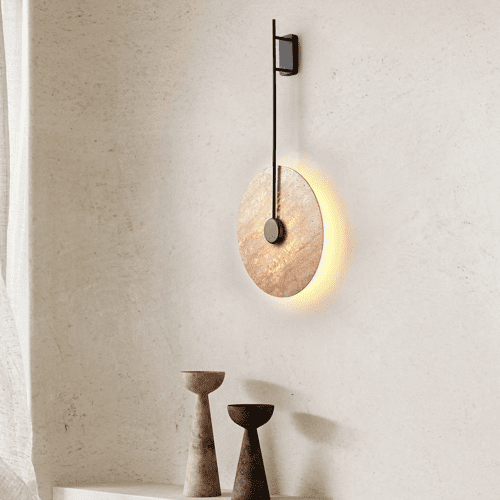 MIRODEMI® Vistula Modern Wall Lamp in the Shape of Stone Circle | modern interior | luxury lighting | stone circle