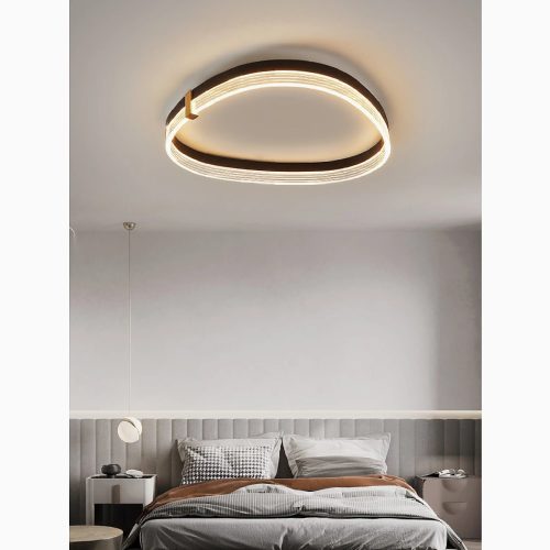 Wädenswil | Luxury Minimalistic LED Ceiling Lamp for Bedroom, Living Room, Kitchen, Dining Room, Kitchen Island, Hotel | LED Light | Luxury Ceiling Lamp | Black Lamp | White Lamp | Acrylic and Iron |