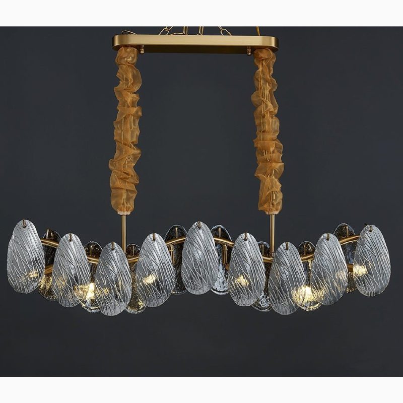 MIRODEMI Waremme Smoke Gray Chandelier