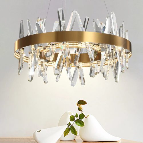 MIRODEMI Zaccanopoli Creative Gold Round Crystal Light