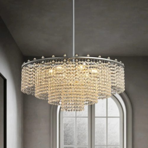 MIRODEMI Zane Luxury Luxury Crystal White Chandelier