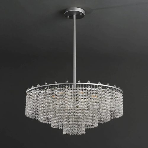 MIRODEMI Zane Oval Luxury Crystal White Chandelier