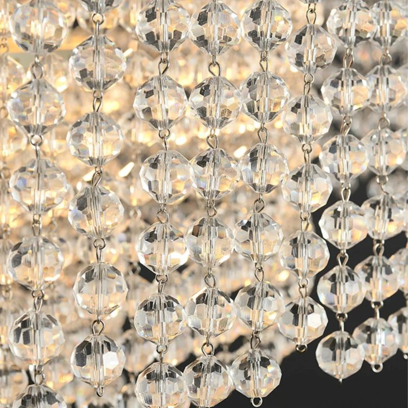 MIRODEMI Zane Round Creative Crystal White Chandelier