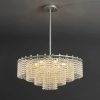 MIRODEMI® Zanè | Round Luxury Crystal White Chandelier for Hotel