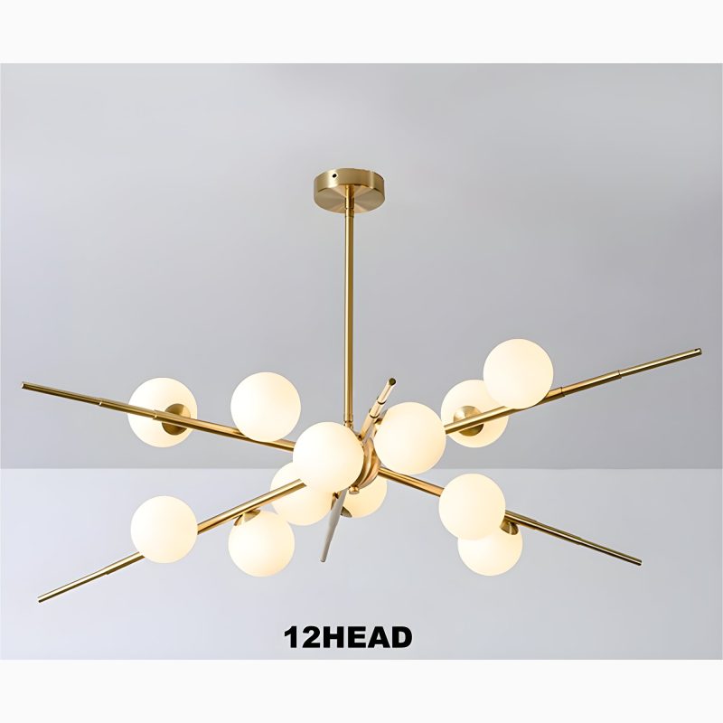 MIRODEMI Ziano Piacentino Glass Ball Modern Pendant LED Chandelier