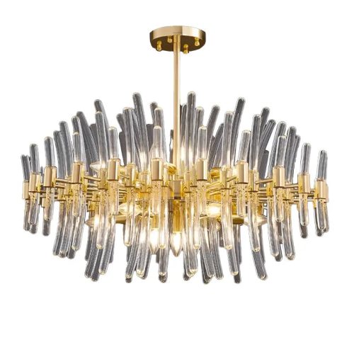 MIRODEMI Zuccarello Abstract Design Gold Hanging Chandelier Style 1