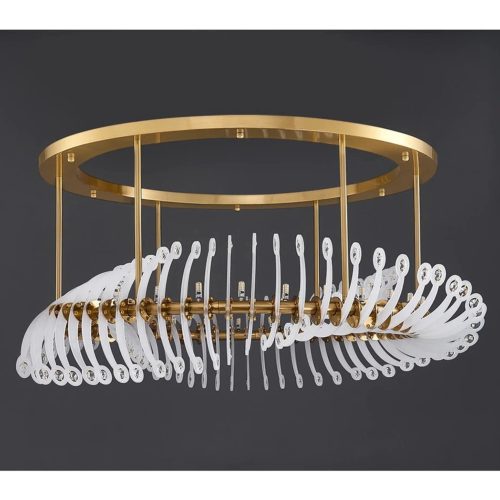 MIRODEMI Zug Gold White Crystal Lighting