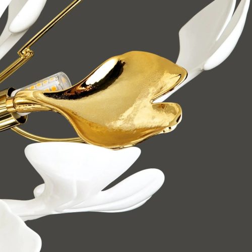 MIRODEMI Zurich Ceramic Petals Gold Lighting