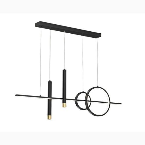 MIRODEMI Ennetburgen Black Geometric Pendant Light Nordic Style Black