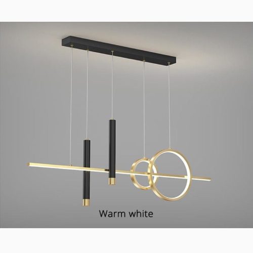 MIRODEMI Ennetburgen Black Geometric Pendant Light Nordic Warm White