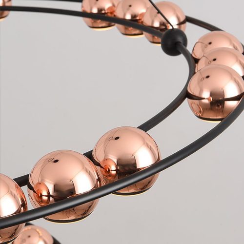 MIRODEMI Irgoli Ring Design LED Rose Gold Decor