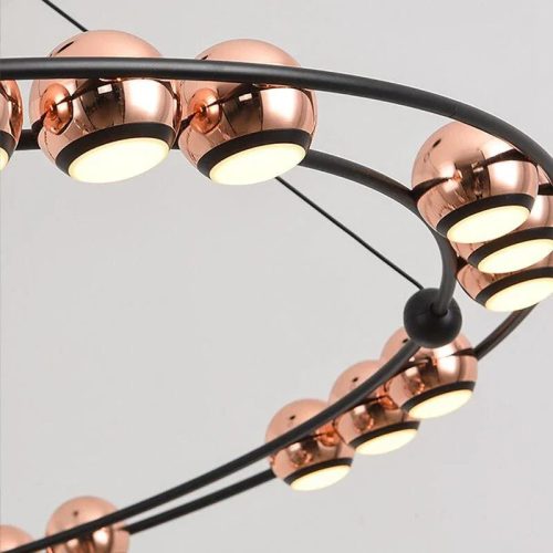 MIRODEMI Irgoli Ring Design LED Rose Gold Decor Bulbs